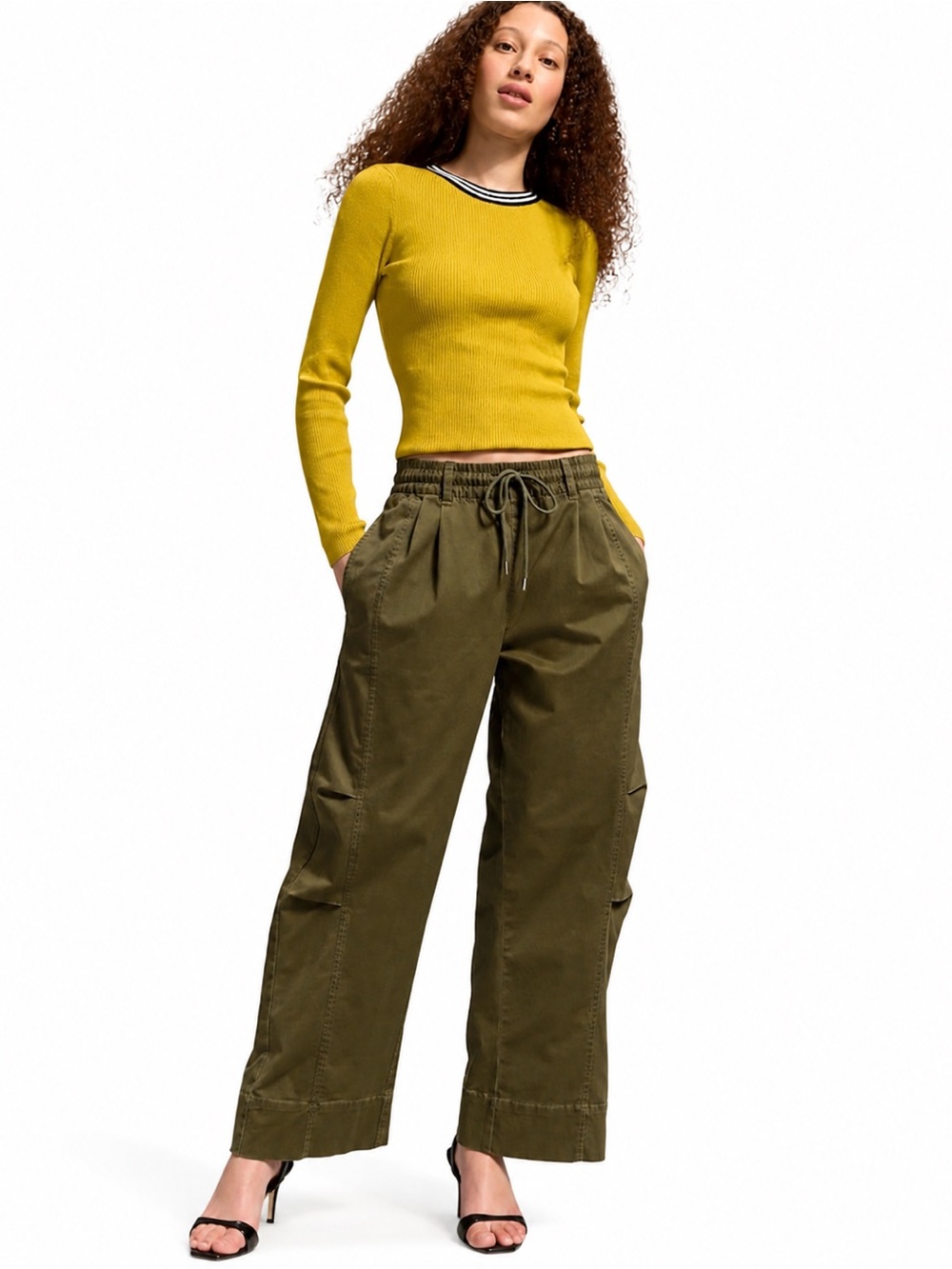 OLD NAVY & CHRISTOPHER JOHN ROGERS High-Waisted Pull-On Utility Barrel Pants